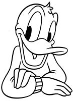 kolorowanki Kaczor Donald Disney numer  80